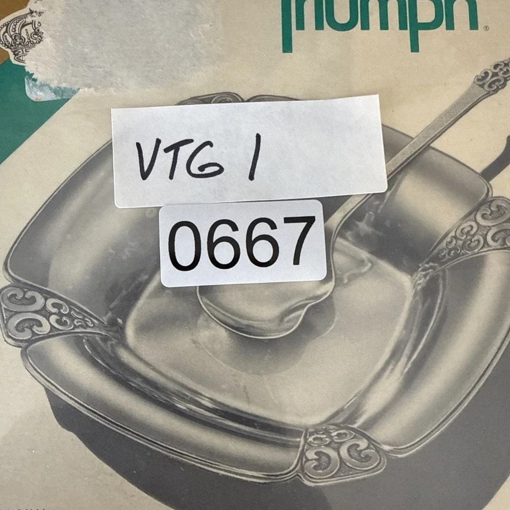 VTG Triumph International Deep Silver Two‎ Piece Party Set MCM 1950s 60s
